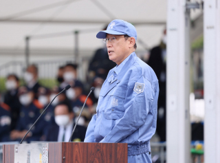 岸田総理が訪問！ 九都県市合同防災訓練を開催。