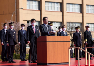 岸田総理が出席のもと、「令和3年度自衛隊記念日観閲式」を開催。
